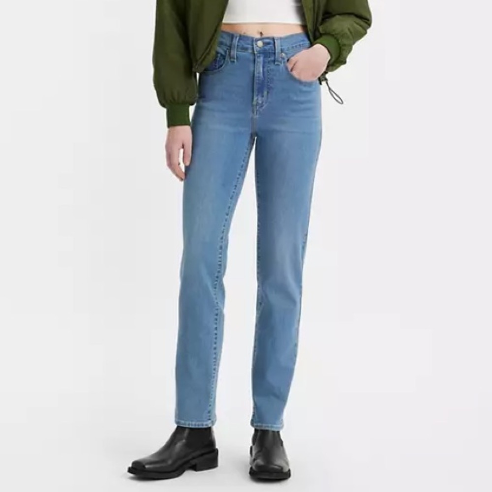 NWT 724 HIGH RISE SLIM STRAIGHT CROPPED WOMEN'S JEANS
